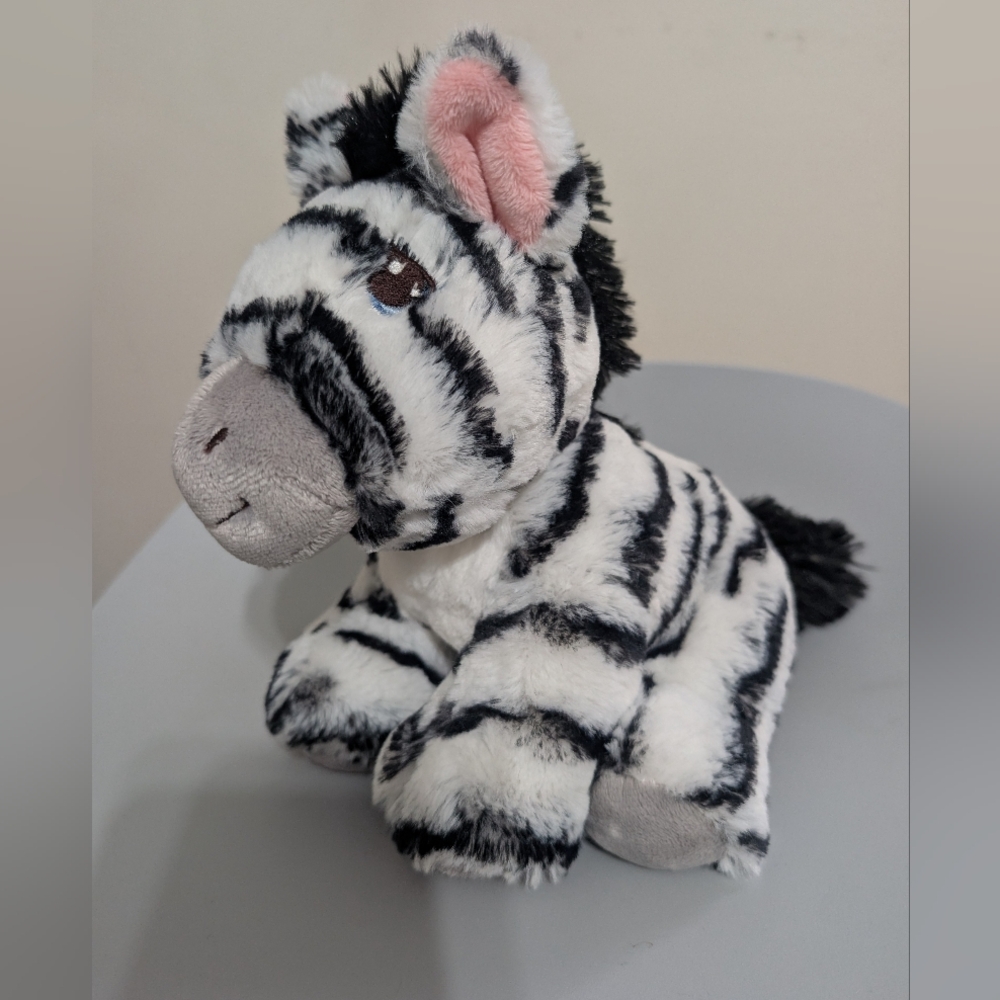 Aurora Precious Moments Zelda Zebra Plush 2016 Stuffed Animal Toy Sewn Eyes HTF